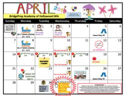 April Calendar